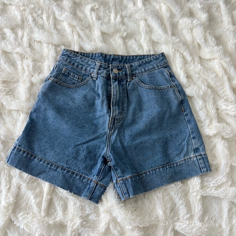 Classic Blue Denim Women's Shorts